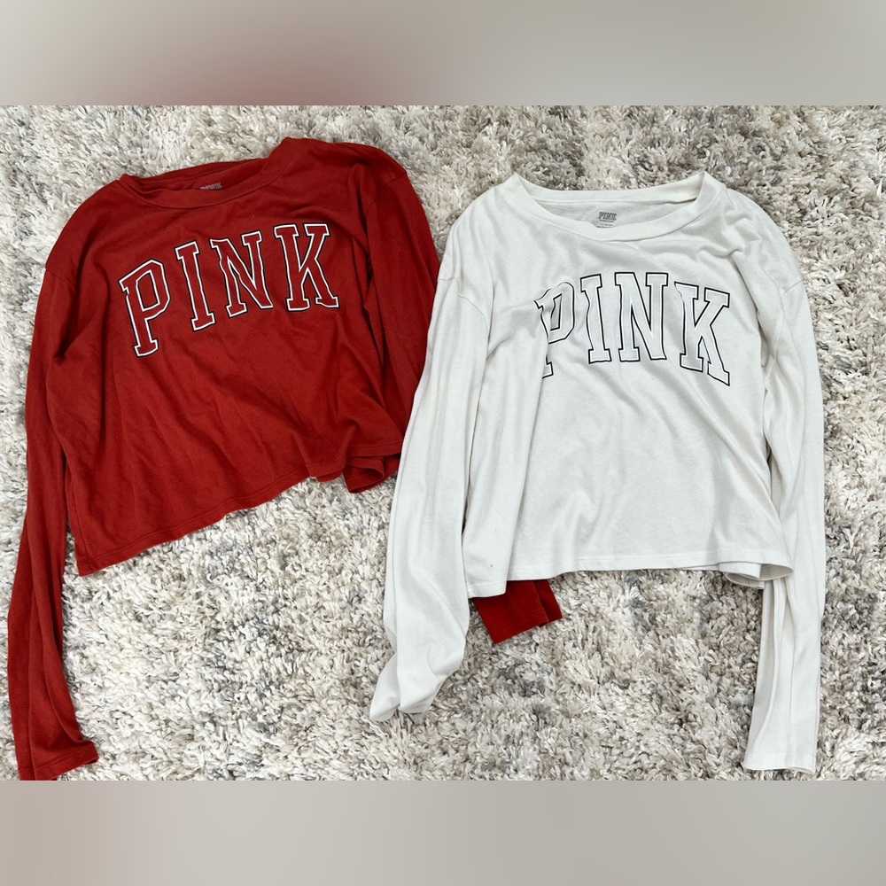 VS Pink Cropped Shirts